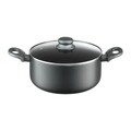 Oala cu capac Graphite, Ambition, 24 cm, 4.7 L, aluminiu, invelis Ilag non-stick