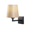 Lampa de perete Opviq Profil, 24x30 cm, E27, 40 W, negru/crem