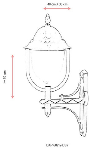 Lampa de exterior, Avonni, 685AVN1370, Plastic ABS, Negru