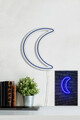 Decoratiune luminoasa LED, Crescent, Benzi flexibile de neon, DC 12 V, Albastru