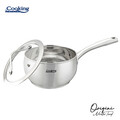 Cratita cu capac 1.8 L, ORIGINI by Chef Nicolai Tand, Cooking by Heinner, 16x9 cm, inox/sticla termorezistenta, argintiu