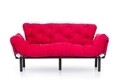 Canapea extensibila Nitta Triple, Futon, 3 locuri, 225x70 cm, metal, fucsia