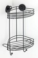 Polita pentru baie Rack, Wenko, 23x21x43 cm, metal/otel, negru