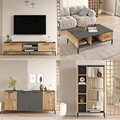 Set mobilier living, Locelso, RL6-AA, Pin Atlantic / Antracit