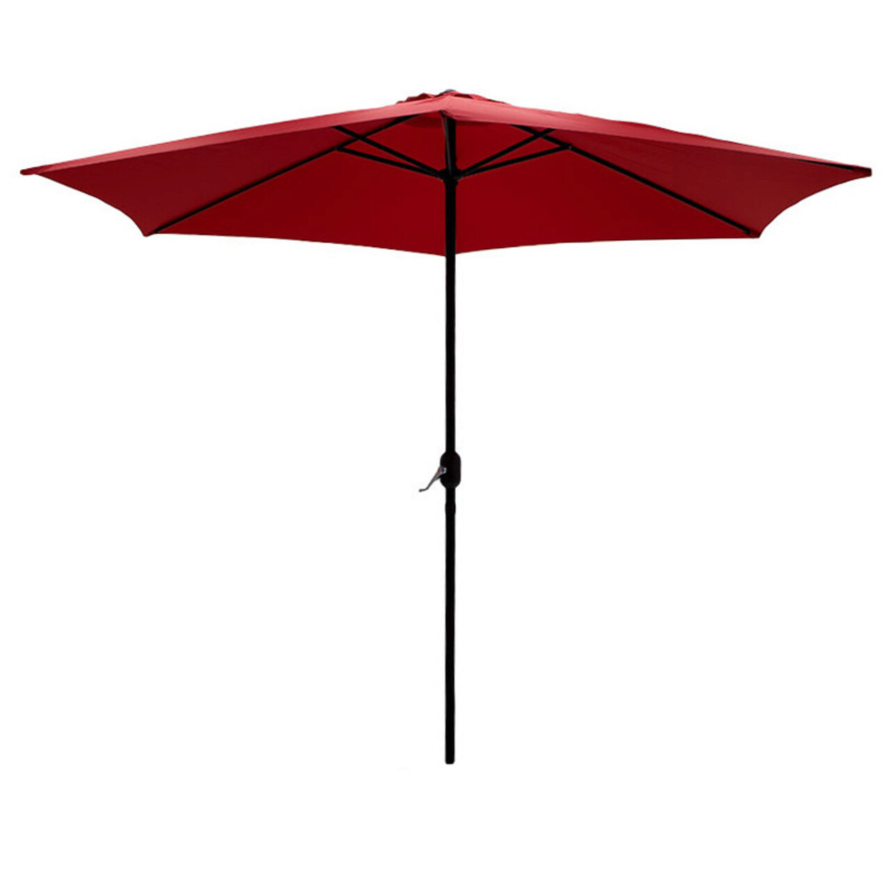 Umbrela pentru gradina/terasa Beach, Pakoworld, 300x300x252 cm, aluminiu/otel/textil, rosu