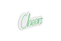 Decoratiune luminoasa LED, Cheers, Benzi flexibile de neon, DC 12 V, Verde