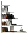 Biblioteca Reward, Moblert, 120x20x120 cm, alb