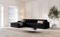 Coltar stanga 4 locuri, Justin, Micadoni Home, BL, 236x160x72 cm, poliester, negru