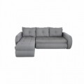 Coltar extensibil reversibil Siena Lux Grey 243x141x81 cm cu lada de depozitare