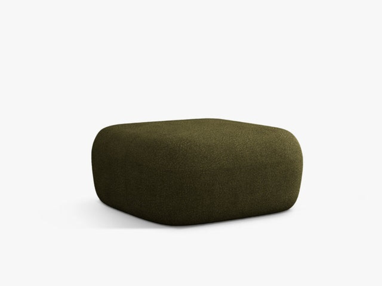 Taburet, Jenny-67, Micadoni Home, 90x88x40 cm, tesatura boucle, verde - 1 | YEO