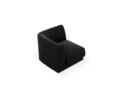 Modul canapea colt 1 loc, Miley, Micadoni Home, BL, 85x85x74 cm, poliester chenille, negru