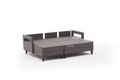 Coltar extensibil pe stanga Comfort, Balcab Home, 205x80x80 cm, lemn, maro