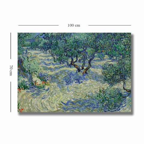 Tablou decorativ, 70100VANGOGH030, Canvas , Lemn, Multicolor