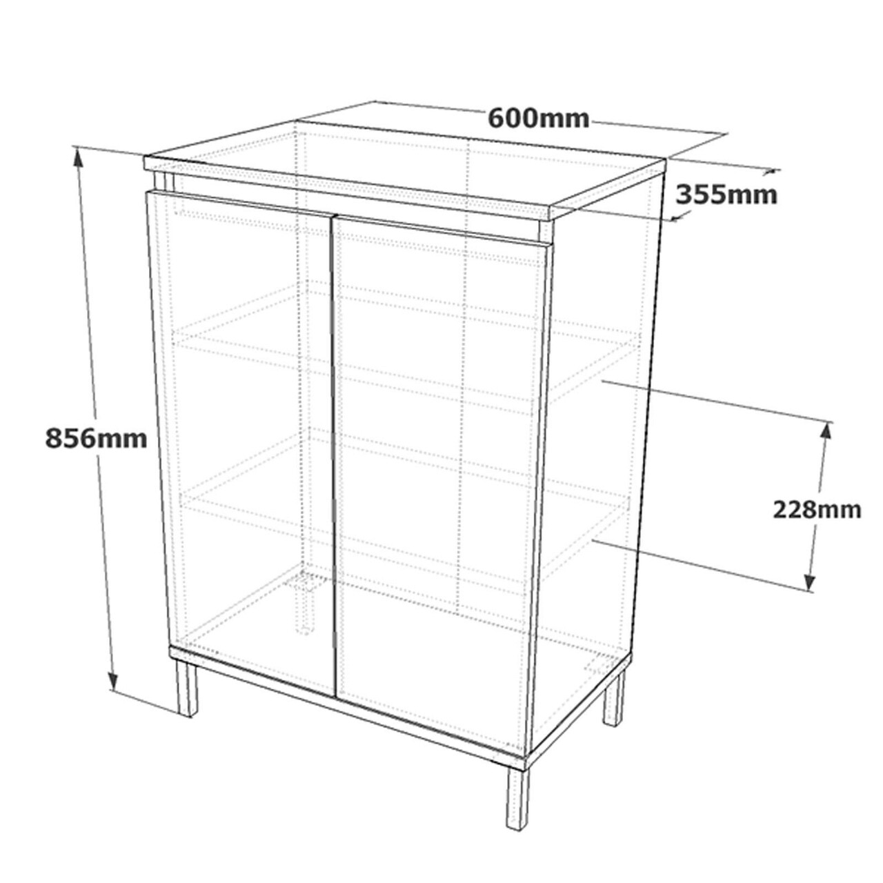 Dulap multifunctional, Locelso, VE1, Maro / Antracit