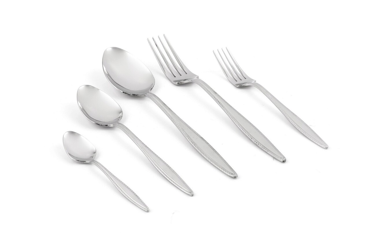 Set tacamuri, Dynasty, 960DYN1711, 100% Oțel inoxidabil ml / , Lingura pentru masă: 20,8 cm (12 bucăți), Argintiu