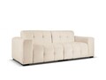 Canapea 4 locuri, Kendal, Micadoni Home, BL, 255x103x79 cm, catifea, bej deschis