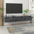 Comoda TV, Olivia, Artemis, 180x45x37 cm, PAL, Antracit