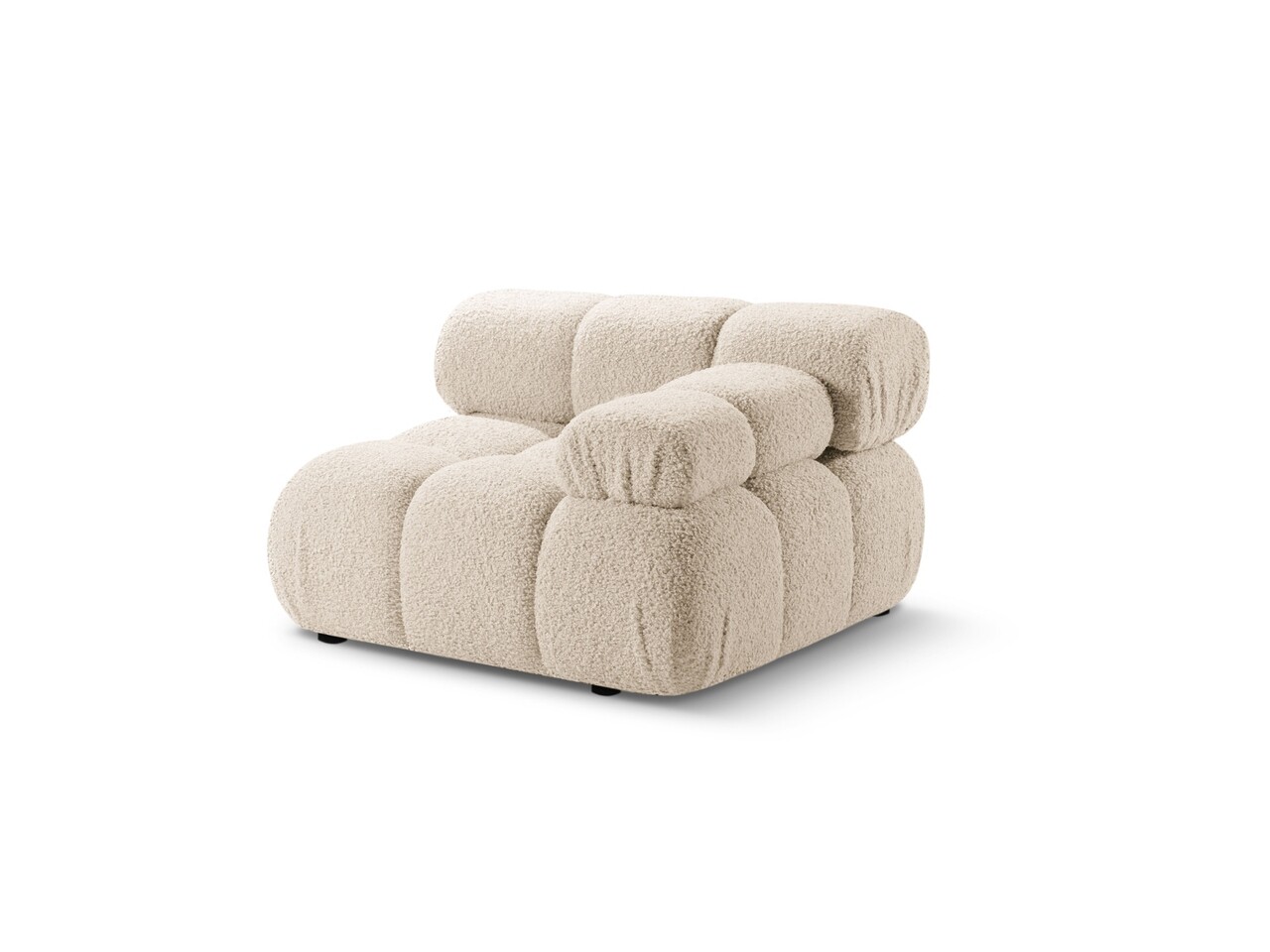 Modul dreapta pentru canapea modulara, 1 loc, Bellis-213, Micadoni Home, 94x94x70 cm, tesatura boucle, bej deschis - 1 | YEO