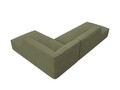 Coltar dreapta 4 locuri, Ruby, Micadoni Home, BL, fara cotiera, 273x180x69 cm, velur, verde