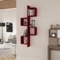 Raft pentru perete, Homitis, Cling - Claret Red, 20x57.5x153.5 cm