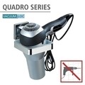 Suport autoadeziv pentru uscatorul de par, Wenko, Quadro Vacuum-Loc®, 14 x 7.5 x 13.5 cm, inox/plastic