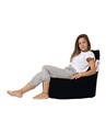 Fotoliu puf, Bean Bag Baton, Ferndale, 70 x 70 cm, poliester impermeabil, negru