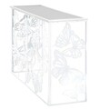 Consola Butterfly, Mauro Ferretti, 121.5x41x81 cm, fier, alb/auriu