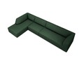 Coltar stanga 5 locuri, Ruby, Micadoni Home, BL, 366x180x69 cm, poliester, verde