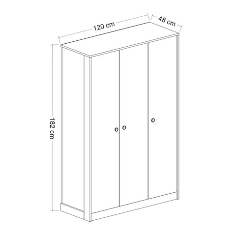 Set mobilier dormitor, Inarch, Life, Antracit/Alb