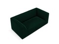 Canapea 2 locuri, Ruby, Micadoni Home, BL, 174x93x69 cm, catifea, verde bottle