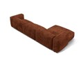 Coltar modular stanga 3 locuri, Martina-212, Micadoni Home, 332x176x75 cm, velur, caramiziu