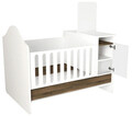 Patut pentru copii Baby Nest, Tera Home, Lora, PAL, Alb/Maro