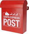 Cutie postala Santa Express Post v3, Excellent Houseware, 24x1x29 cm, fier, rosu