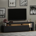 Comoda TV Beliz, Inarch, 192x37x53 cm, antracit