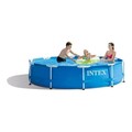 Piscina KIT Intex, 305x76 cm, 4485 L, PVC, albastru