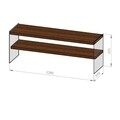 Comoda TV Neostill TV100, 120 x 35 x 45 cm, walnut