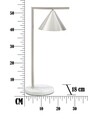 Lampa de masa Gloty, Mauro Ferretti, 1 x E14, 40W, 18x27x53 cm, fier/marmura