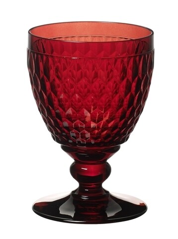 Poza Set 4 pahare de apa, Villeroy & Boch, Boston, 400 ml, sticla cristal, rosu
