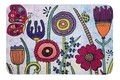 Covoras de baie, Wenko, Bloom, 45 x 70 cm, poliester, multicolor