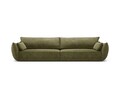 Canapea 4 locuri, Kaelle, Micadoni Home, BL, 248x110x85 cm, poliester chenille, verde