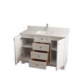 Set mobilier de baie (2 piese), Jussara, Yellowstone 48, Alb