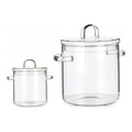 Caserola cu capac Transparent, Vivalto, 2.2 L, sticla borosilicata