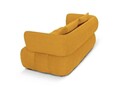 Canapea 2 locuri, Reese-192, Micadoni Home, 200x100x84 cm, catifea structurata, galben mustar