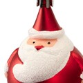 Glob Santa, Decoris, 5.5x8.5 cm, plastic, rosu mat