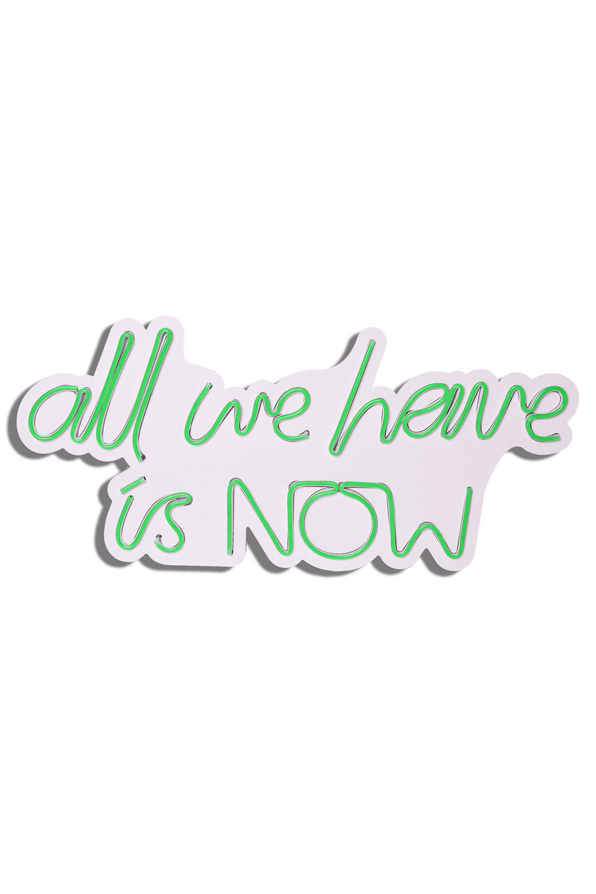 Decoratiune Luminoasa LED, All We Have Is Now, Benzi Flexibile De Neon, DC 12 V, Verde