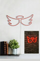 Decoratiune luminoasa LED, Angel, Benzi flexibile de neon, DC 12 V, Rosu