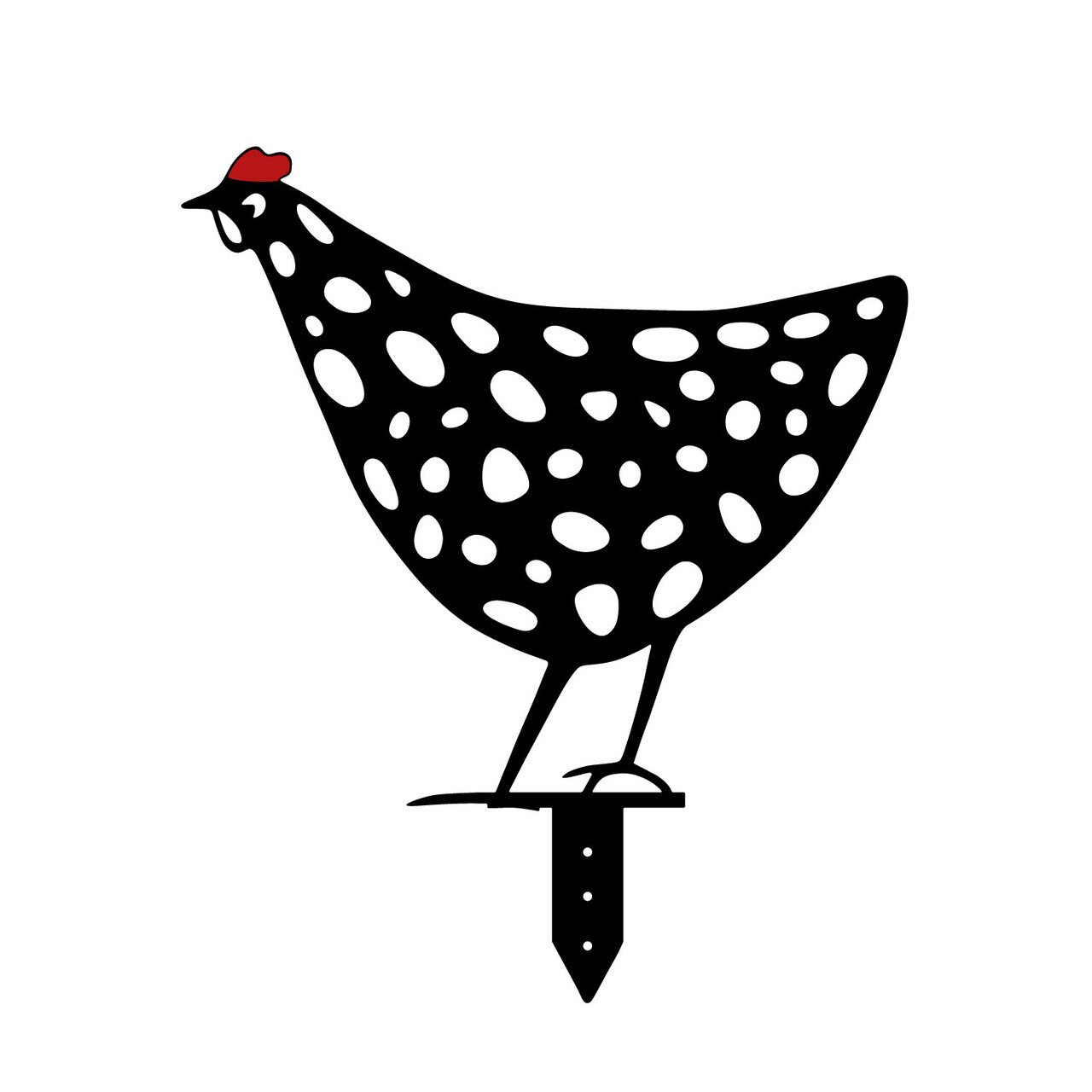 Set decoratiuni pentru gradina, Chickens, Metal, Negru - 3 | YEO