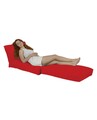 Fotoliu extensibil, Siesta, Ferndale Bean Bag, 55 - 180 cm, poliester impermeabil, rosu