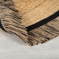 Covor Kahana Black, Flair Rugs, D180 cm, iuta/poliester, negru