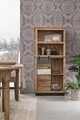 Biblioteca Tudor, Bizzotto, 71 x 34 x 163 cm, lemn de mango/otel